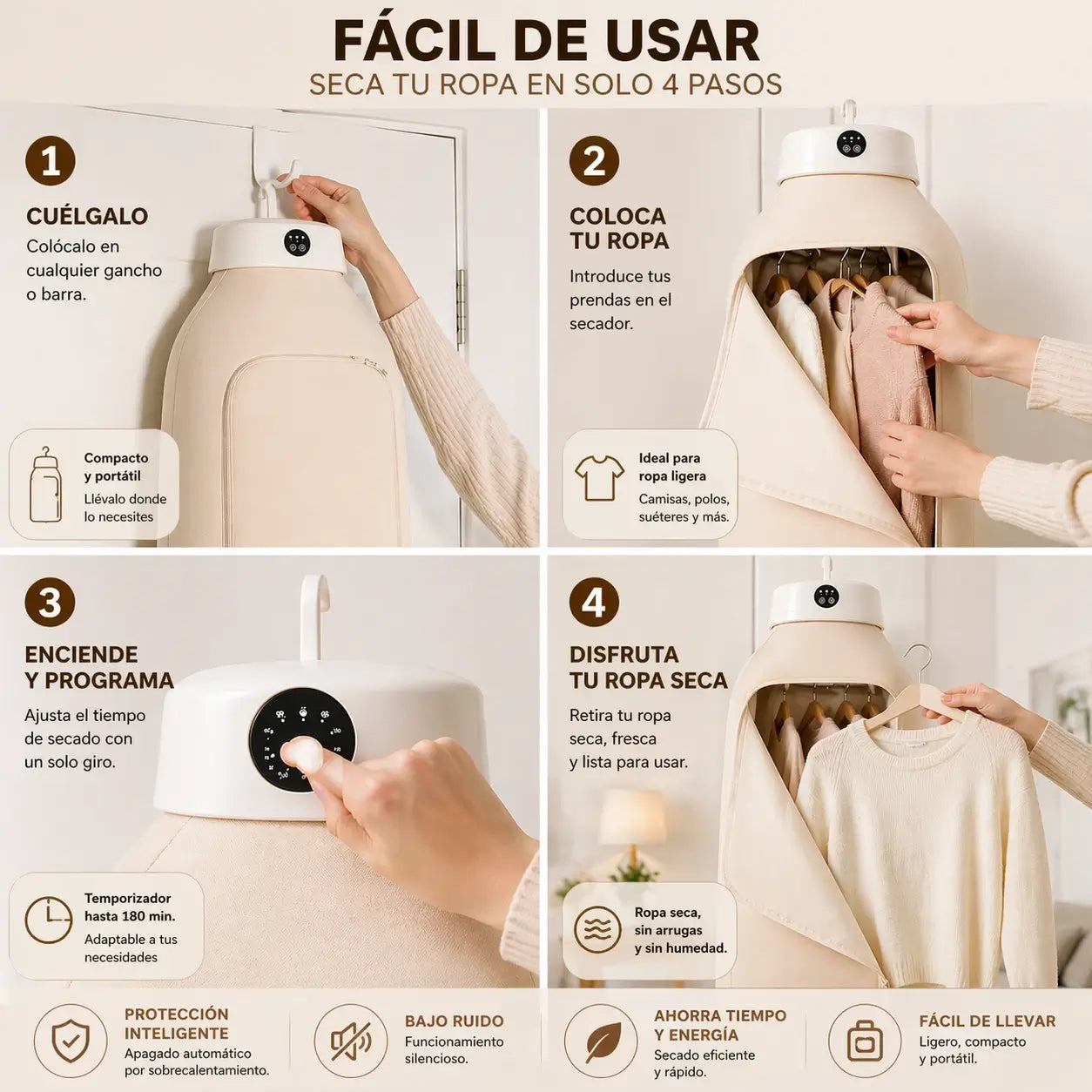 Secador de Ropa Portátil